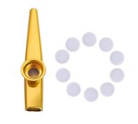 Kazoo In Metallo Con 10 Flauto Diaframmi Che Soffiano Strumento Musicale Bocca Kazoo Partito Bambini Musica Principianti