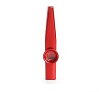 Kazoo in metallo, facile da suonare senza teoria (rosso) | Per robusta lega di alluminio, durevole, suono chiaro, 12 cm compatto, 10 g leggero