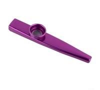 Kazoo in metallo per adulti e bambini, strumento a ronzio in lega di alluminio con suono grazioso, nessuna teoria musicale necessaria, perfetto per feste e canzoni (oro) (viola)