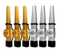 Kazoo in metallo per strumenti musicali per bambini, 6 pezzi, per esercitazioni