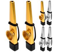 Kazoo in metallo per strumenti musicali per bambini, 6 pezzi, per esercitazioni