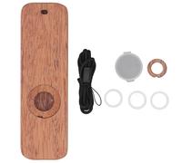 Kazoo in Mogano Portatile e Facile da Imparare Flauto Kazoos Design Vintage Diaframmi per Flauto Kazoo per Ukulele Violino Premio e Bomboniere (Rettangolare)