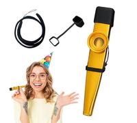 Kazoo leggero - Kazoo lucido in lega di alluminio | Strumento musicale kazoo di qualità unica | Flauto diaframma bocca kazoo per lezioni di musica ed eventi di intrattenimento