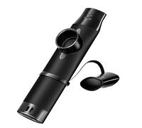 Kazoo per adulti, kazoo in metallo con 5 diaframmi a flauto, kazoo con tono regolabile per chitarra, ukulele, violino, pianoforte, tastiera, mini kazoo strumenti musicali bulk (nero)