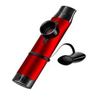 Kazoo per adulti, kazoo in metallo con 5 diaframmi a flauto, kazoo con tono regolabile per chitarra, ukulele, violino, pianoforte, tastiera, mini kazoo strumenti musicali per bambini (rosso)