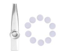 Kazoo Portatile Strumenti Musicali In Metallo Con 10Pcs Kazoo Flauto Diaframmi Bocca Kazoo Buoni Adulti E Bambini