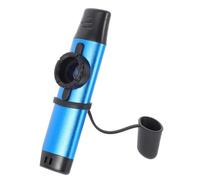 Kazoo Professionale in Lega di Alluminio Blu con Membrane Extra | Strumento Musicale Classico, Facile da Imparare e Portare, per Tutte le Età, Suono Nitido e Design Pratico