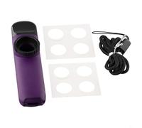 Kazoo - Strumento musicale per principianti, flauto a bocca in metallo con design a tracolla, include membrana di ricambio e corda, per feste in viaggio (viola)