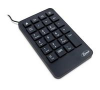 KB-120 tastierino numerico Universale USB Nero Nero, USB, 23, Universale, 1,4 m, Nero