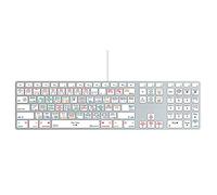 KB Covers Davinci Resolve - Tastiera ultra sottile per Mac con Num Pad e (2) porte USB
