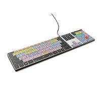 KB Covers Pro Tools Tastiera in alluminio retroilluminata con scorciatoia per PC Windows - 150+ tasti di modifica audio codificati a colori, layout USA, cavo USB, compatibile con PC desktop e laptop