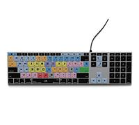 KB Covers Tastiera Avid Media Composer | Tastiera di modifica compatibile con macOS e Windows | Cablato e wireless (finestre in alluminio retroilluminato)