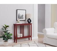 KB Designs Tavoli per divano, consolle per ingresso, facile montaggio, materiale in legno, ripiani per ingresso e soggiorno (rosso)