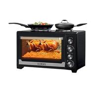 KB-ELEMENTS - Mini forno da 45 l, con piastre da 3200 Watt, elettrico, per pizza, campeggio, mini forno, barbecue, forno da tavolo, freestanding, spiedino, forno ad aria calda, forno compatto