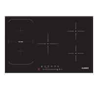 KB-ELEMENTS - Piano cottura a induzione a 5 zone, 77 cm, piano cottura a induzione autosufficiente, 9400 Watt, senza cornice, funzionamento touch, timer da 99 min, sicurezza bambini, spegnimento