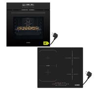 KB ELEMENTS Set cottura autosufficiente | 60 cm forno da incasso | funzione Air Fry | piano cottura a induzione da 59 cm | piano cottura a induzione con spina | grill | EEK A+ | AQUA CLEAN | 14