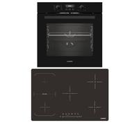 KB ELEMENTS Set cottura autosufficiente | 60 cm forno da incasso | piano cottura a induzione 77 cm | piano cottura a induzione con zona flessografica | grill | aria calda | AQUA CLEAN | 9 funzioni |