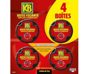 KB Fertiligene anti-formiche, Fipronil, confezione da 4