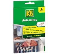 KB KBMCEDRE - Repellente Tradizionale Anti-tarme in Legno di Cedro Senza insetticidi, Pronto all'Uso x6, per Abbigliamento e Tessuti, Anelli forati per Il Fissaggio al Gancio, inodore, Efficace 6