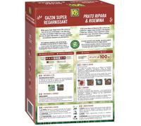 KB KREGFAC100 Semi per prato - Super rigenerante 2 kg - Per zone dombra - Germinazione rapida 7 giorni - Per 100 m²