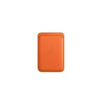 (KB-Orange) For IPhone 16 15 12 13 14 Pro Max Plus Cases Cover Accessories-Original Apple Leather Magsafe Wallet Magnetic Card Holder Case