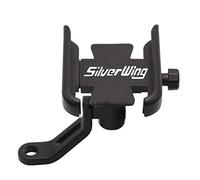 KBANDZ Supporto Moto per Honda Silver Wing 400 600 SILVERWING Accessori Moto Manubrio Retrovisore Supporto del Telefono Mobile GPS Staffa del Basamento (Colore : Mirror Type Black)