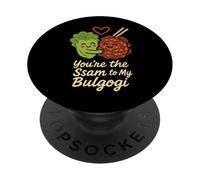 KBBQ Cibo coreano Funny Foodie K Drama Date Bulgogi PopSockets PopGrip Adesivo
