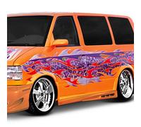 KBD Body Kits Cobra Scarico Conversione Poliuretano Lato Gonne Per Astro 95-05