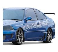 KBD Body Kits Poliuretano Lato Gonne Per Honda Civic Coupe 2DR 1996-2000