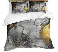 KBDQGX Set Copripiumino Una Piazza E Mezza Ragazza 3 Pezzi 200X200Cm Set Biancheria Da Letto Motivo Arte Di Lusso Bohémien Grigia 3D Copripiumini Matrimoniali In Microfibra Con Cerniera E 2 Federe