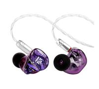 KBEAR Cepheus In Ear Monitor,16-unit Dynamic HiFi Wired Earphones,Dual Magnetic Circuit In Ear Headphones,Wired Earbuds,Powerful Bass, 4-core Lega Copper Silver-plated IEM Cable (Without Mic, Purple)