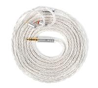 KBEAR JunTian IEM Cavo per auricolari, lungo 2 m, cavo per monitor 16 Core 5N OCC placcato argento, per kz zs10 pro, CCZ Melody, audiofilo e musicista, batterista (2 pin, spina da 3,5 mm)