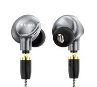 KBear Ormosia Wired IEM Earbuds Aurbuds Aurnoschi auricolari che annulla le cuffie per gli auricolari con driver MMCX Wire 1BD 1DD senza microfono per PC per musicisti (grigio)