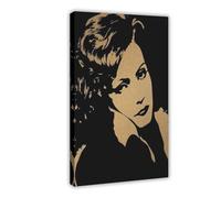 KBECNAU Greta Garbo - Poster artistico da parete con attrice del XX secolo, decorazione artistica da parete per soggiorno, camera da letto, 60 x 90 cm