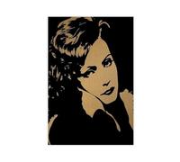 KBECNAU Greta Garbo - Poster su tela con attrice del XX secolo, decorazione per camera da letto, ufficio, camera da letto, regalo, 30 x 45 cm