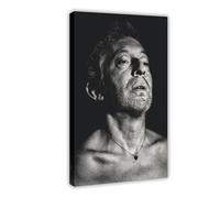 KBECNAU Poster di Serge Gainsbourg (3) su tela, decorazione artistica da parete per soggiorno, camera da letto, 20 x 30 cm