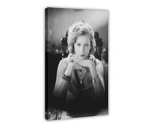KBECNAU Poster su tela con attrice Greta Garbo (10), decorazione per camera da letto, ufficio, camera da letto, regalo, 60 x 90 cm