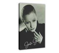 KBECNAU Poster su tela con attrice Greta Garbo (9), decorazione per camera da letto, ufficio, camera da letto, regalo, 60 x 90 cm