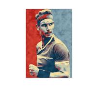 KBECNAU Poster su tela di Rafael Nadal (6), decorazione artistica da parete per soggiorno, camera da letto, 30 x 45 cm
