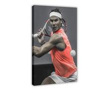 KBECNAU Poster su tela di Rafael Nadal, decorazione artistica da parete per soggiorno, camera da letto, 40 x 60 cm