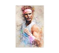 KBECNAU Poster su tela di Rafael Nadal, decorazione artistica da parete per soggiorno, camera da letto, 40 x 60 cm, confezione da 3