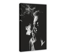 KBECNAU Poster su tela di Serge Gainsbourg, decorazione per camera da letto, ufficio, camera da letto, regalo, 50 x 75 cm
