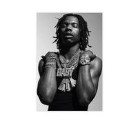 KBECNAU Poster su tela, motivo: Rapper Lil Baby (6), decorazione artistica da parete per soggiorno, camera da letto, 30 x 45 cm