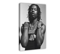 KBECNAU Poster su tela, motivo: Rapper Lil Baby (6), decorazione artistica da parete per soggiorno e camera da letto, 20 x 30 cm
