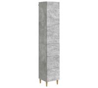KBHRENP Set di armadi, 2 pezzi, 33 x 34,5 x 90 cm, legno di ingegneria | Scomparti con ante e ripiani, design versatile per salotti, uffici o camere da letto, facile da pulire