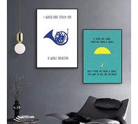 KBIASD Arte Minimalista How I Met Your Mother Poster Canvas Art Print Immagini a Parete per soggiorno-40X56Cmx2Pcs Senza Cornice