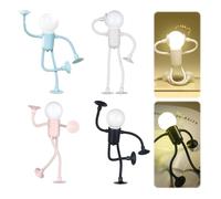 KBIBCK 4 Pezzi Luce Notturna per Bambini, Luce Notturna Divertente Sportivo di Forma Mutevole con Ventosa, per Cameretta, Bagno, Corridoio, Cucina, Scale