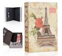 KBIBCK Cassaforte per libri con serratura a combinazione, cassaforte per ufficio, casa, registro, soldi, gioielli, documenti, oggetti di valore (stile torre