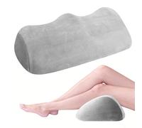 KBIBCK Cuscino per vene semicircolare, rullo per ginocchia, cuscino per sollevare le gambe, in memory foam per alleviare ginocchia e schiena, ottimo come poggiagambe, rivestimento lavabile, 55 x 30 x