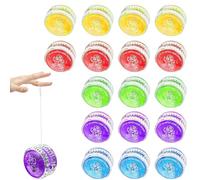 KBIBCK JoJo - Luce a LED YoYo, 17 pezzi per bambini, in plastica, Responsive Yoyo, per principianti e bambini, per feste di compleanno, regalo per gli ospiti, in olore casuale)